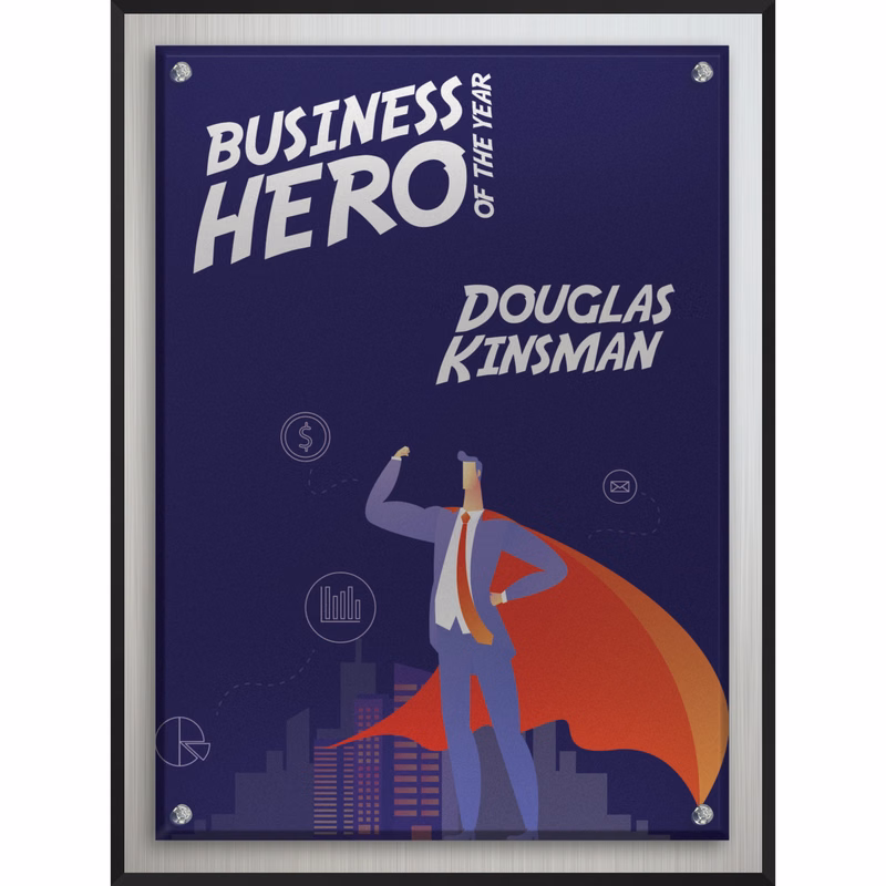 Large Econo Plaque (9"x 12"x 3/4") (PhotoImage)
