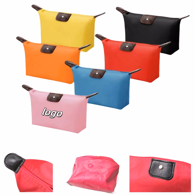 Lightweight Nylon Waterproof Cosmetic Bag MOQ50