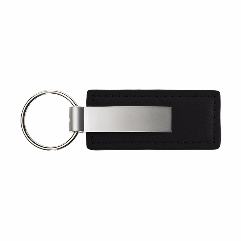 Colored Leather Classic Keychain