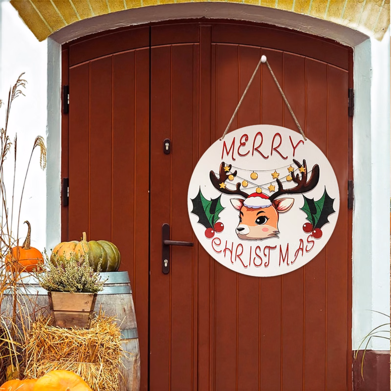 Christmas Door Sign Decor