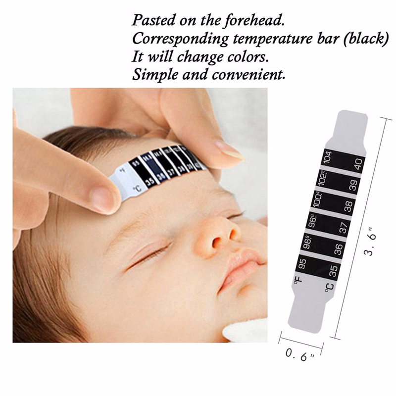 Portable Reusable Fever Thermometer Strip