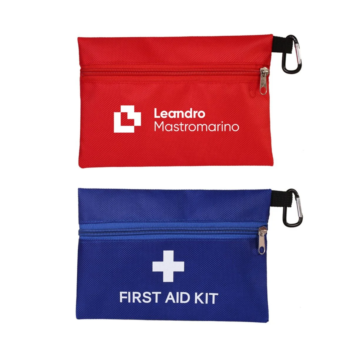 Empty First Aid Bag with Carabiner 1