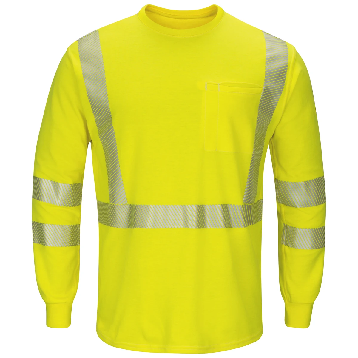 Bulwark® Men's Lightweight FR Hi-Visibility Long Sleeve T-Shirt 1