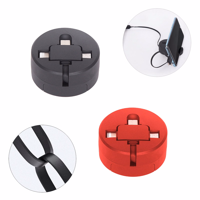 3 in1 Retractable Data Sync Charger Charging Cable