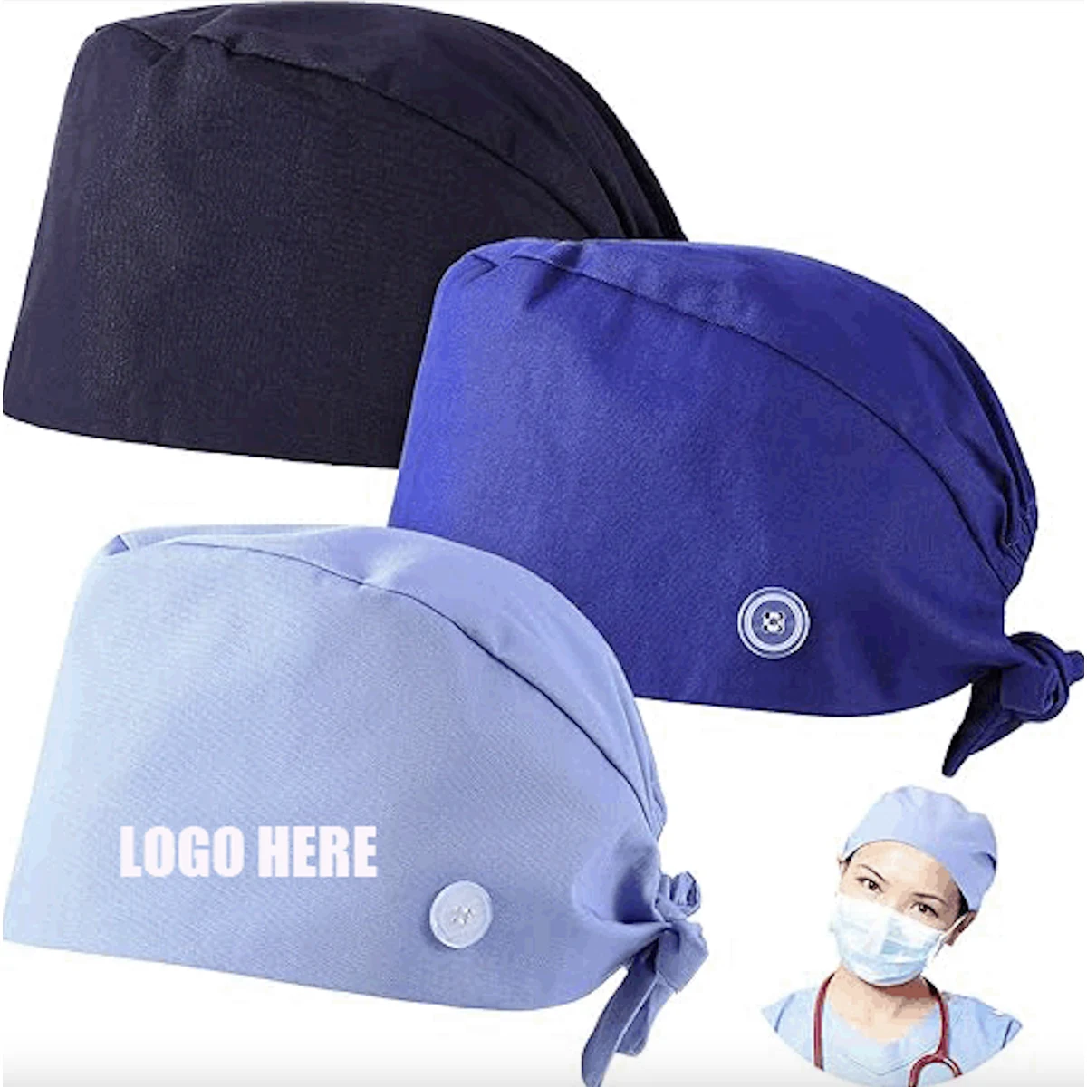 Adjustable Working Hats/Nurse Working Caps 1