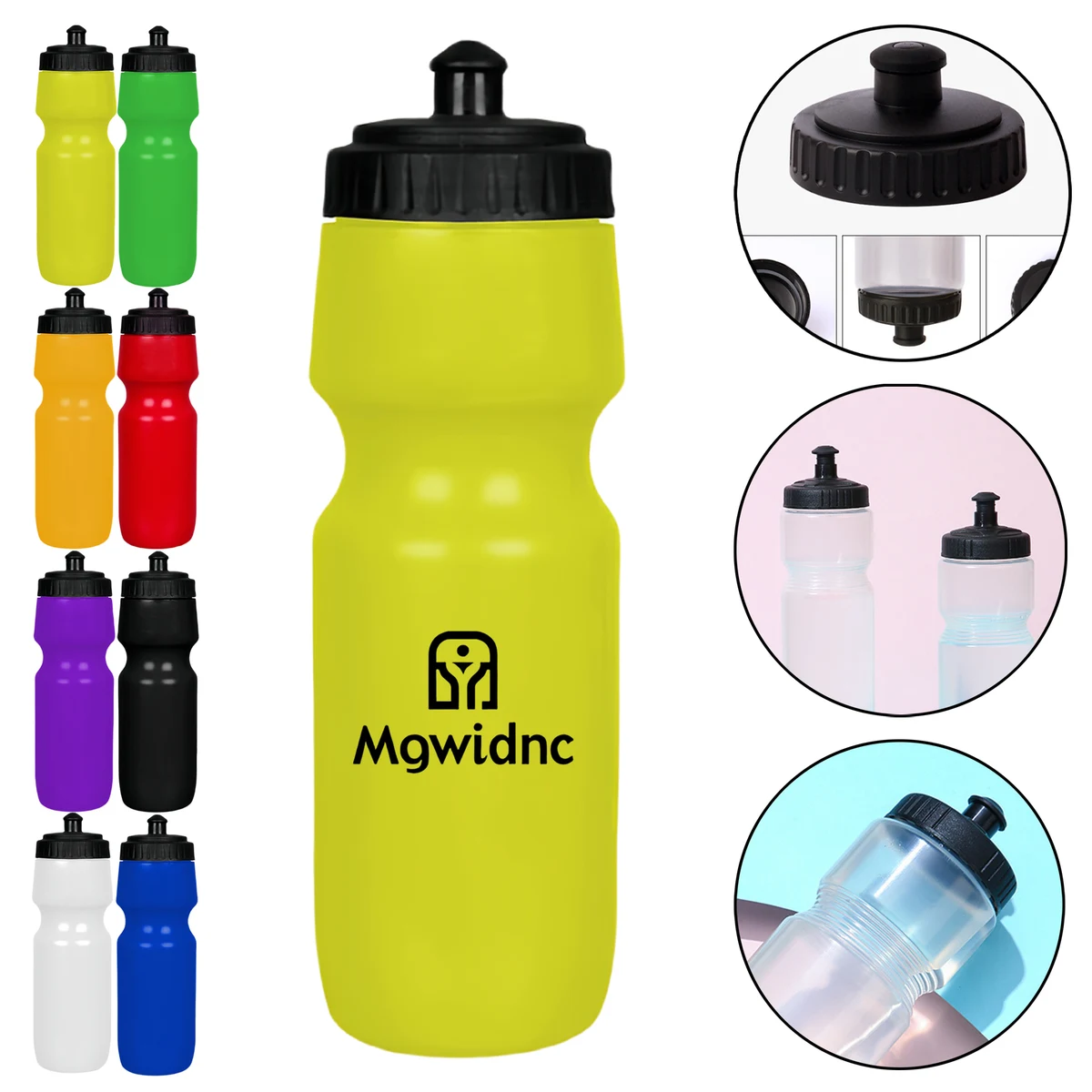 Colorful Sports Plastic Water Bottle with Squeeze Spout 1
