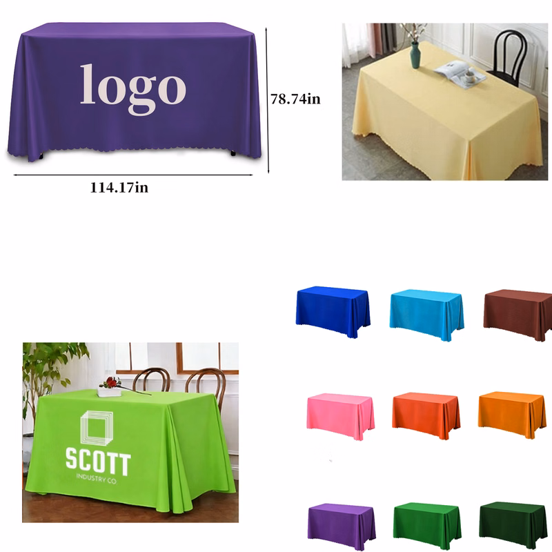 Corporate Logo Tablecloth for Exhibitions