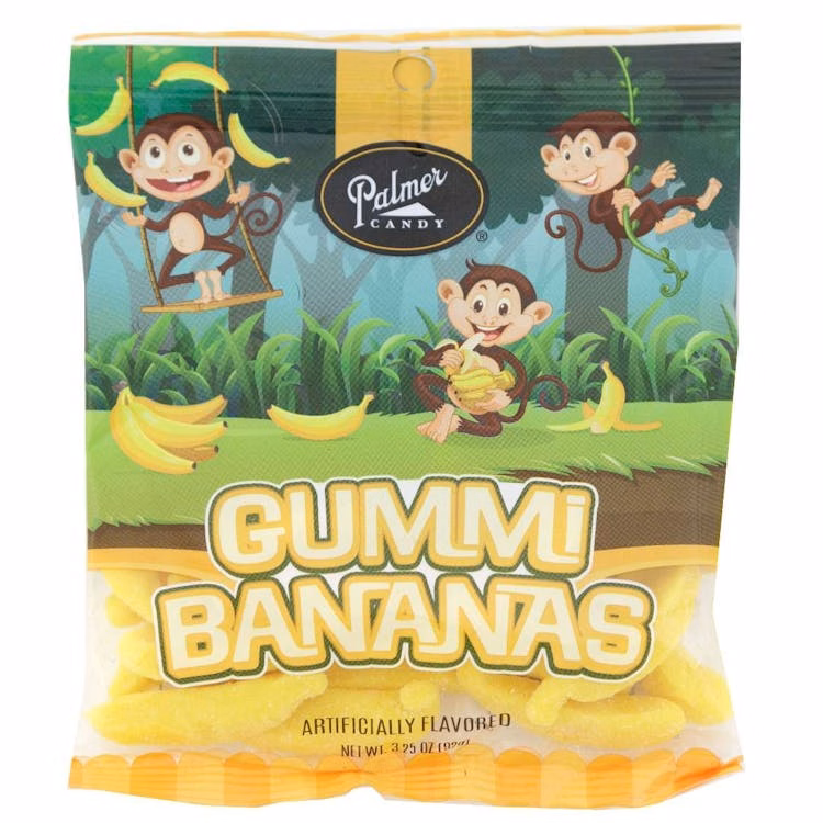 Palmer Candy Gummi Bananas - 3.25 oz