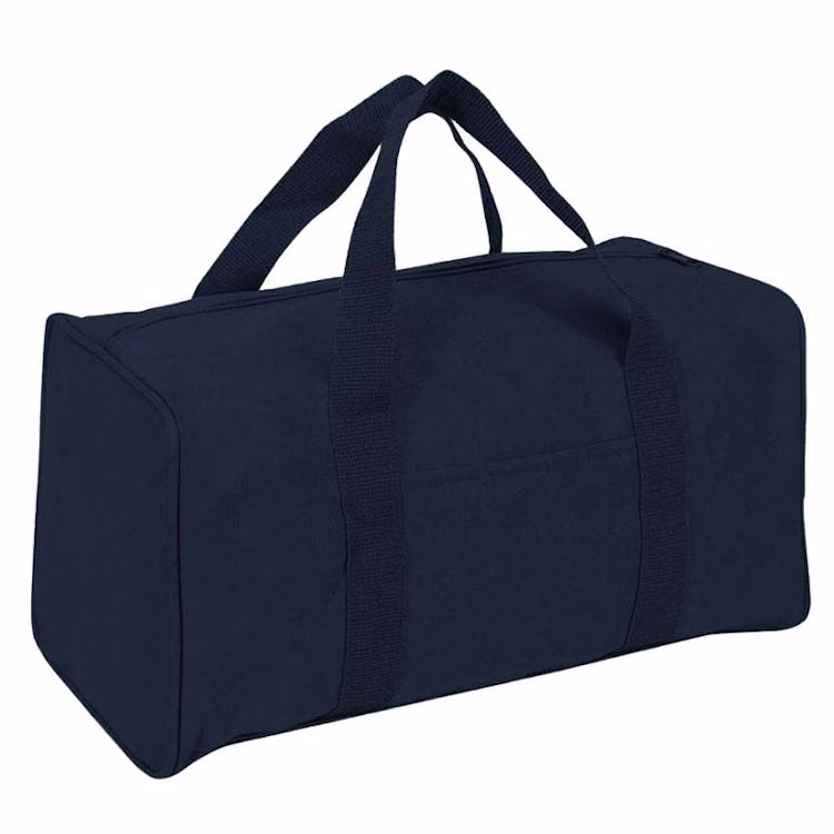 Square Duffel Bags Navy 15"