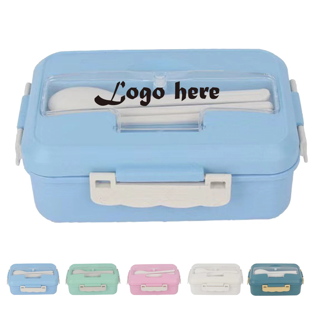 Divided Plastic Lunch Box 1