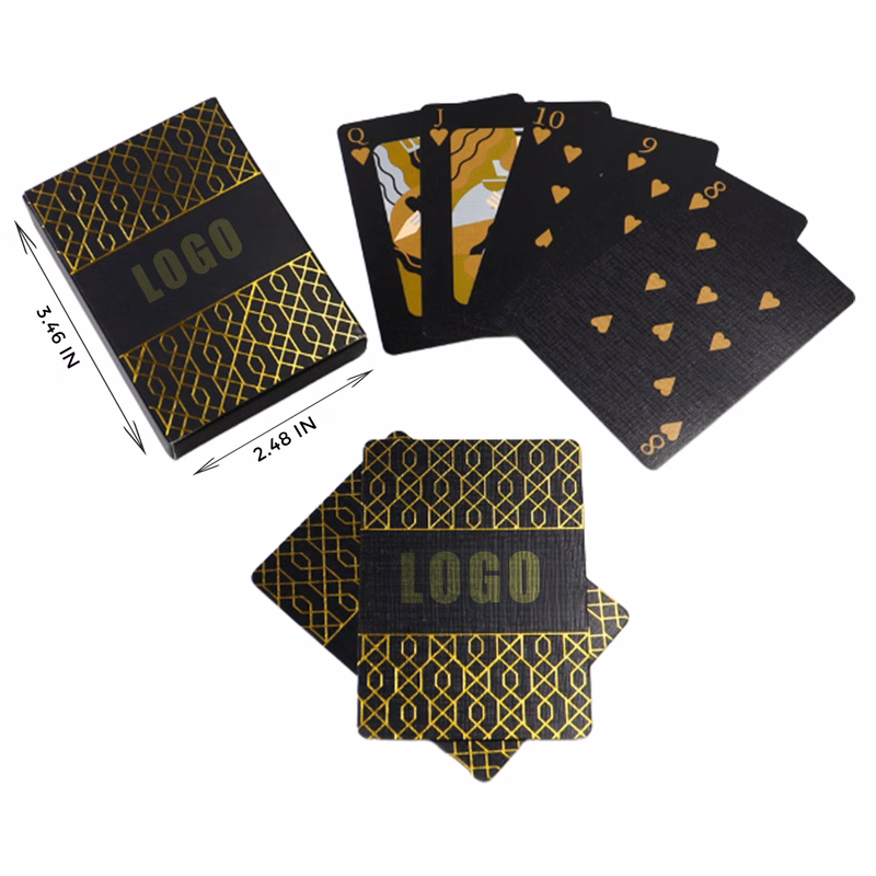 MOQ 100 PCS Gold Foil Stamped Poker Cards