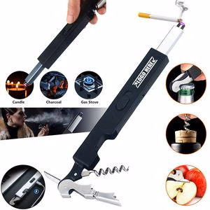 4 In 1 Arc Lightning Lighter With Bottle Opener And Knife