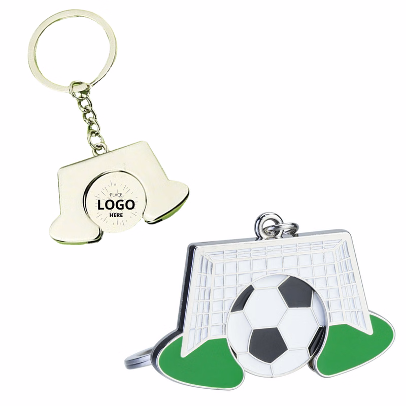 Custom Logo Soccer Commemorative Keychain