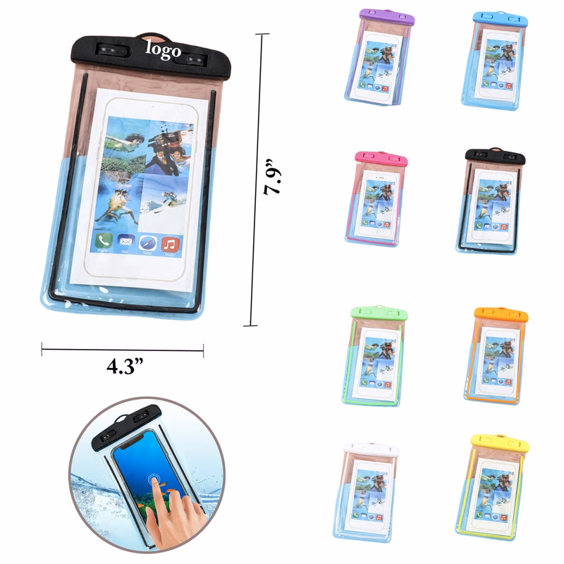 MOQ100 Waterproof Glowing Phone Case for Outdoor Activities