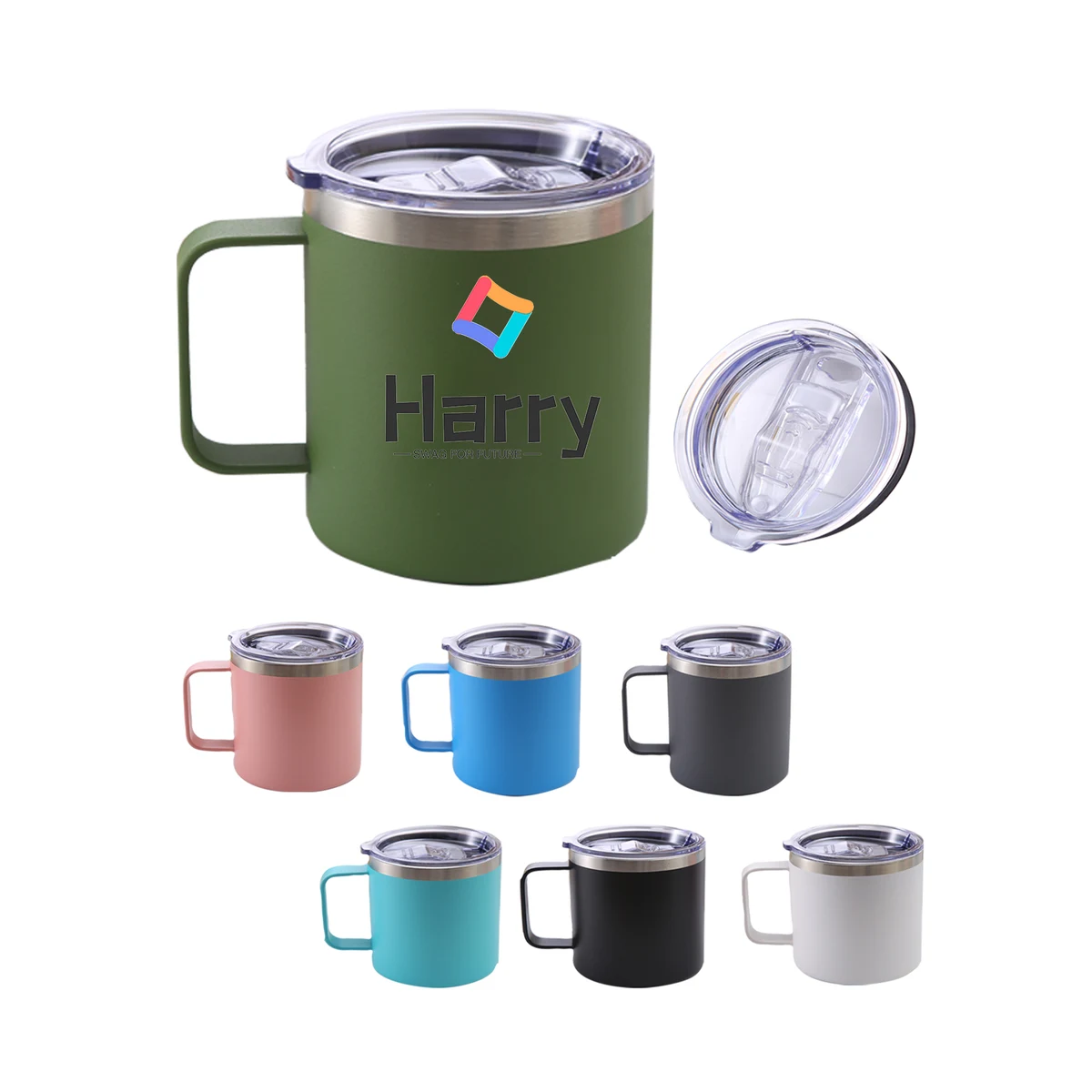 12oz Stainless Steel Coffee Mug Cup 1