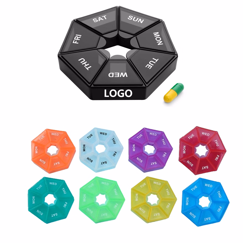 7-Sided Weekly Pill Organizer