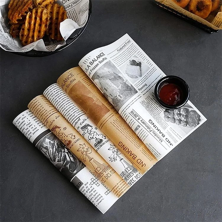 12" Natural Kraft Food Wrapping Paper, Sandwich Wrap Paper 1