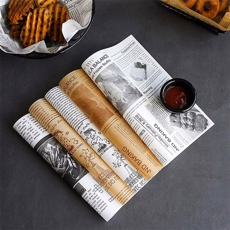 12" Natural Kraft Food Wrapping Paper, Sandwich Wrap Paper