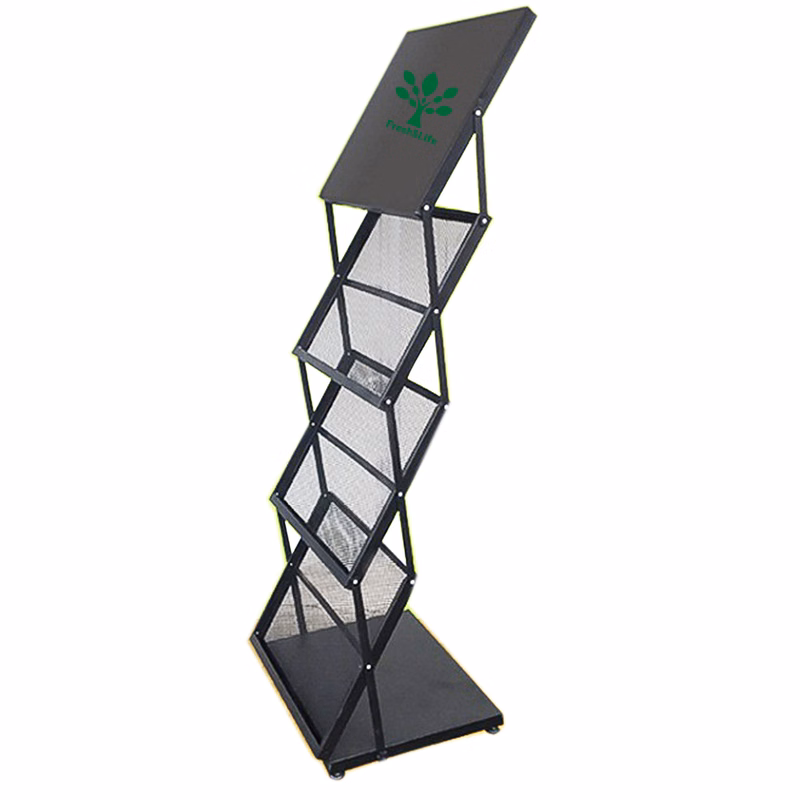 4 Pocket Mobile Literature Display Rack