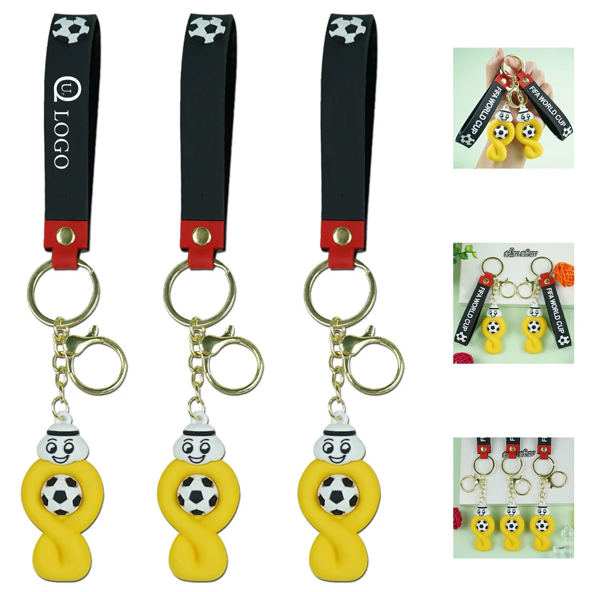 Qatar World Cup Mascots Keychain 1