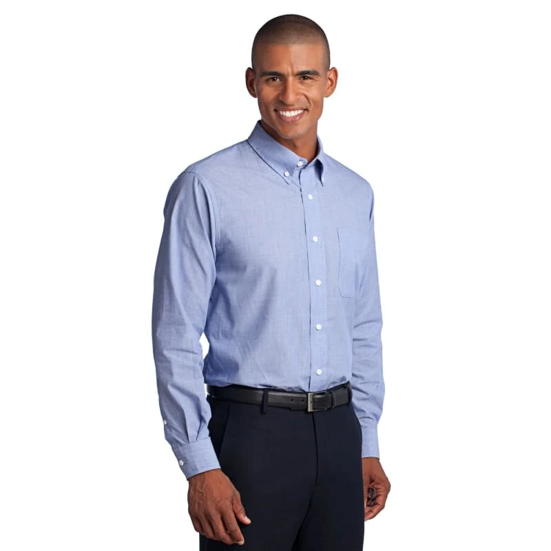 Port Authority Crosshatch Easy Care Shirt. 1