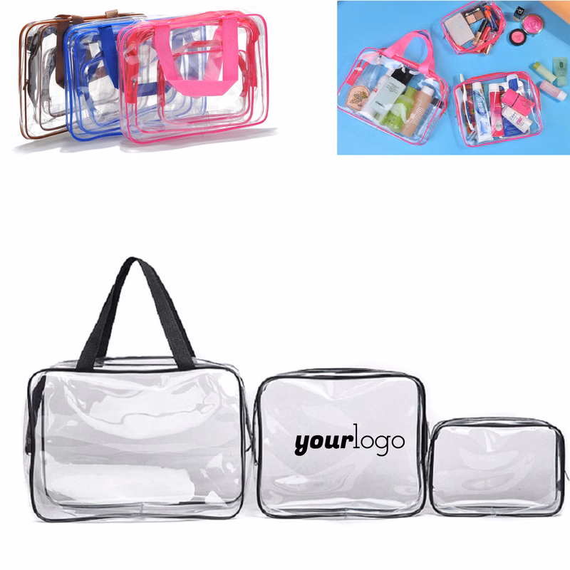 Portable Transparent PVC Toiletry Storage Bag