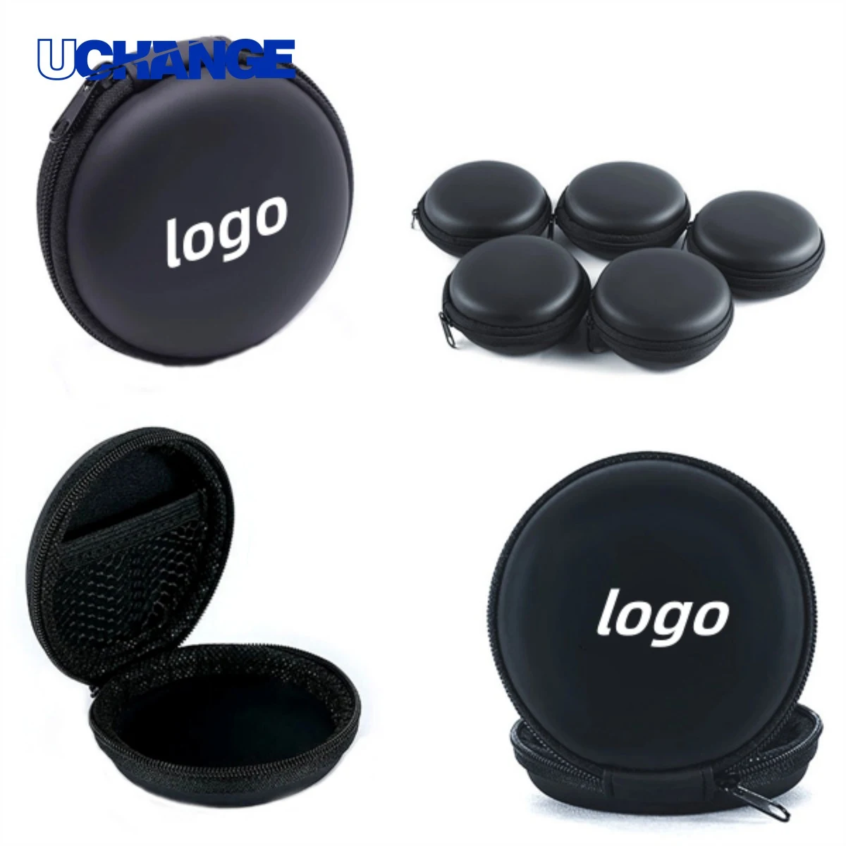 Round Earphone Storage Box Case 1