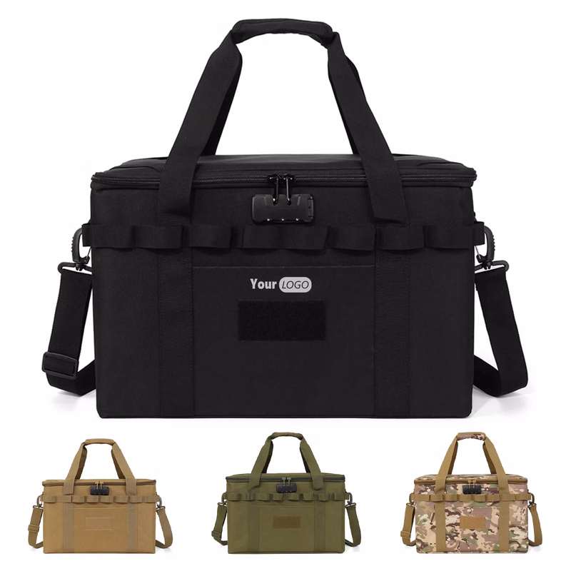 Canvas Outdoor High-Capacity Tableware Storage Bag