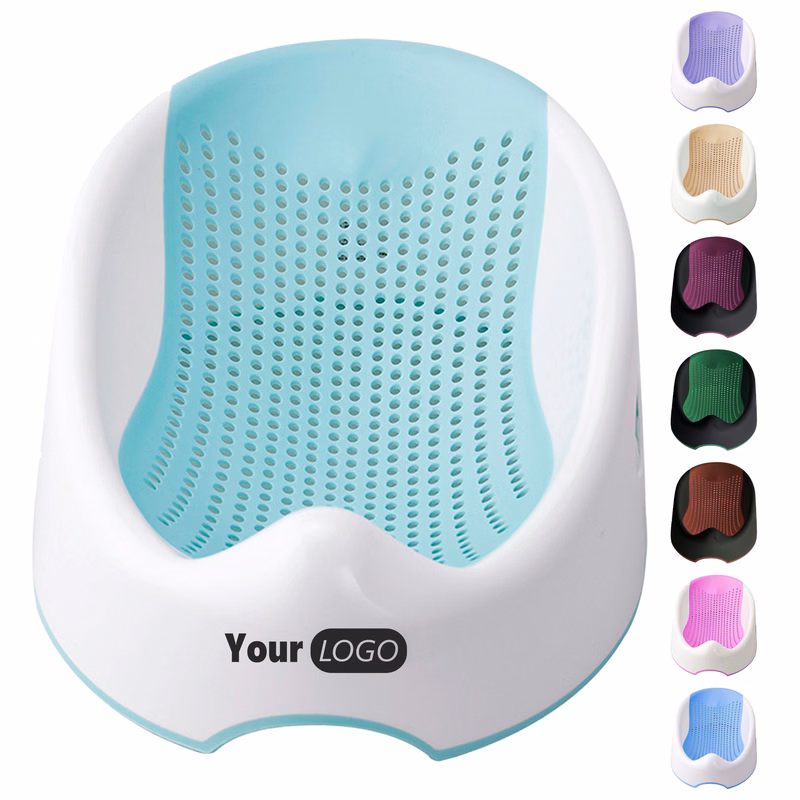 Pp Ergonomic Baby Bath Support Seat With Soft Mesh Design