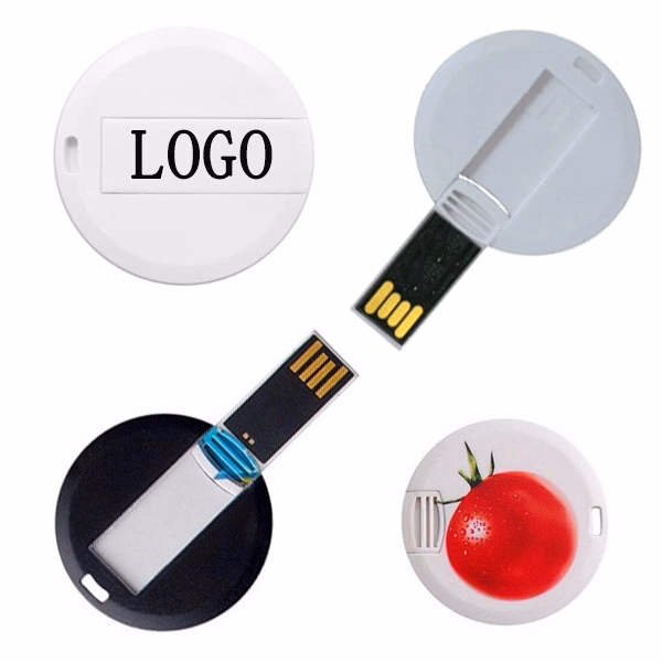 Custom Round Card USB Flash Drive