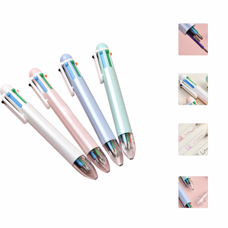 Six Color Press Type Ballpoint Pen