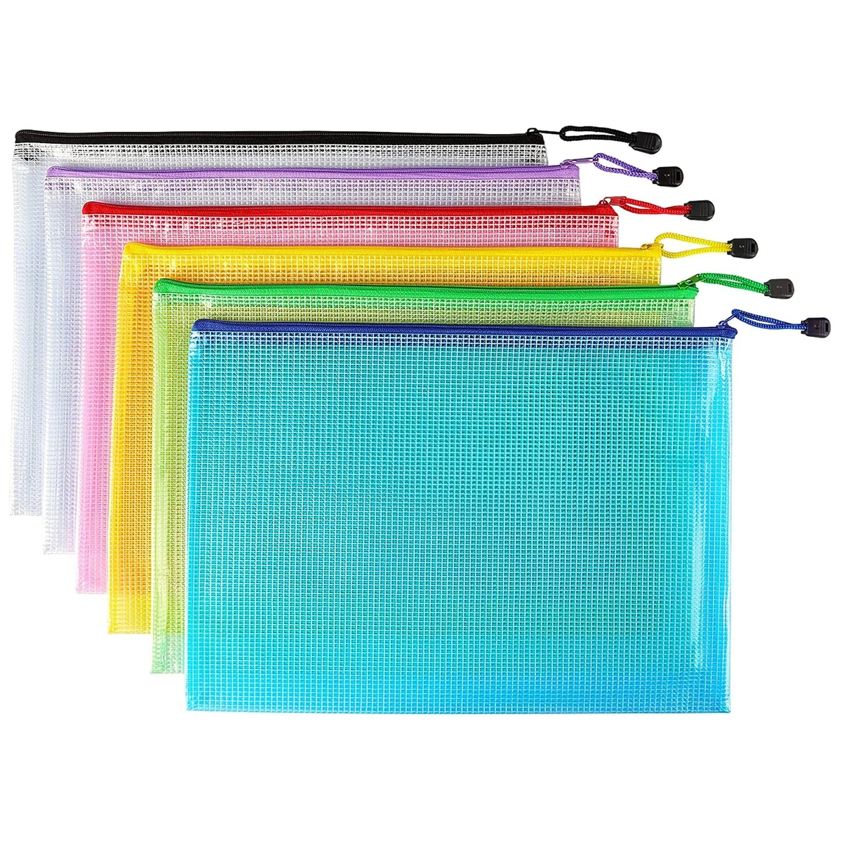 13.4" x 9.4" Mesh Zipper Pouch File Folders 1