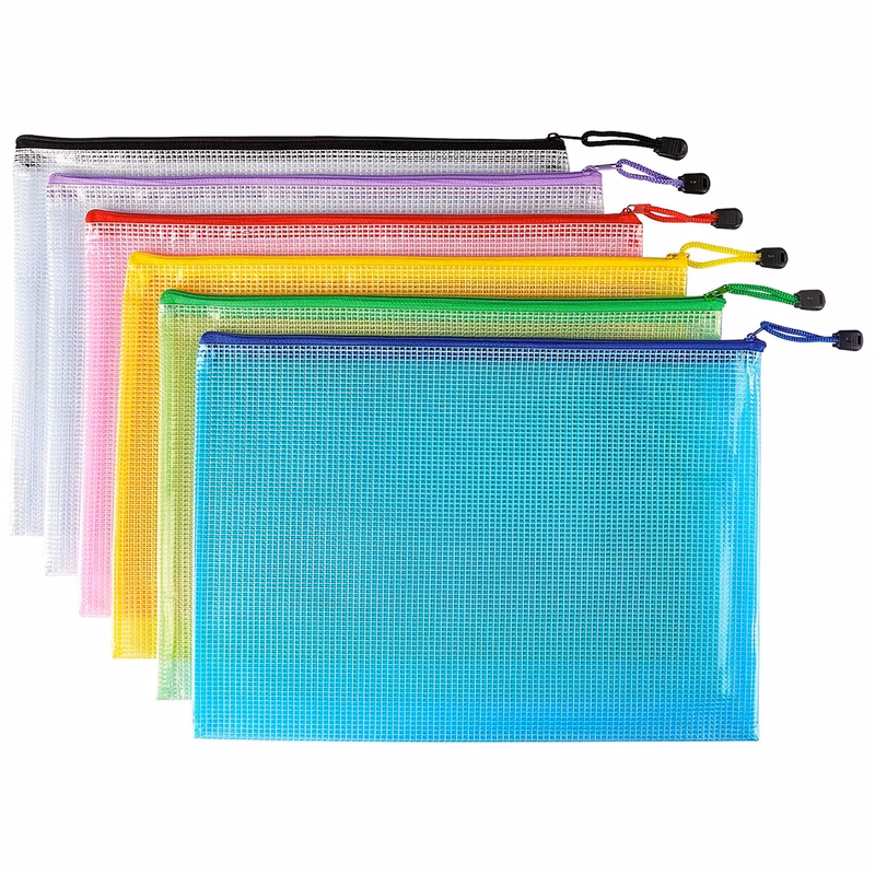 13.4" x 9.4" Mesh Zipper Pouch File Folders