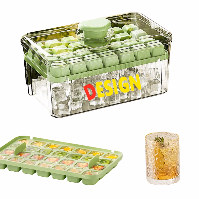 Press-Style Ice Cube Tray