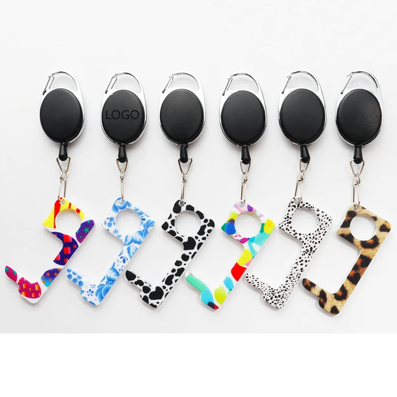 Retractable Keychain Acrylic Door Opener 1