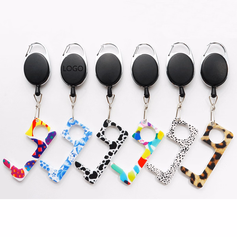 Retractable Keychain Acrylic Door Opener