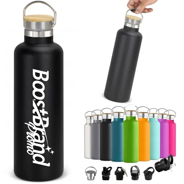 Custom 16 oz Stainless Steel Insulated Sports Flask — Premium Hydration Bottle, custom water bottle with logo imprint 1