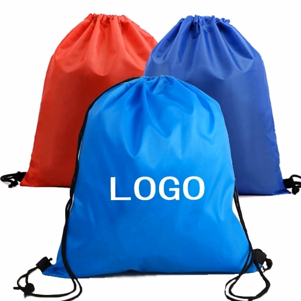 Ultra Light Polyester Drawstring Backpacks - 13" W x 16" H