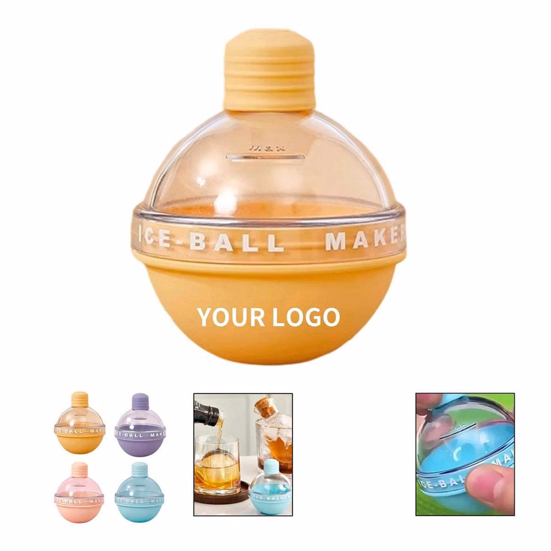 Compact Round Ice Mold with Sealed Lid Design