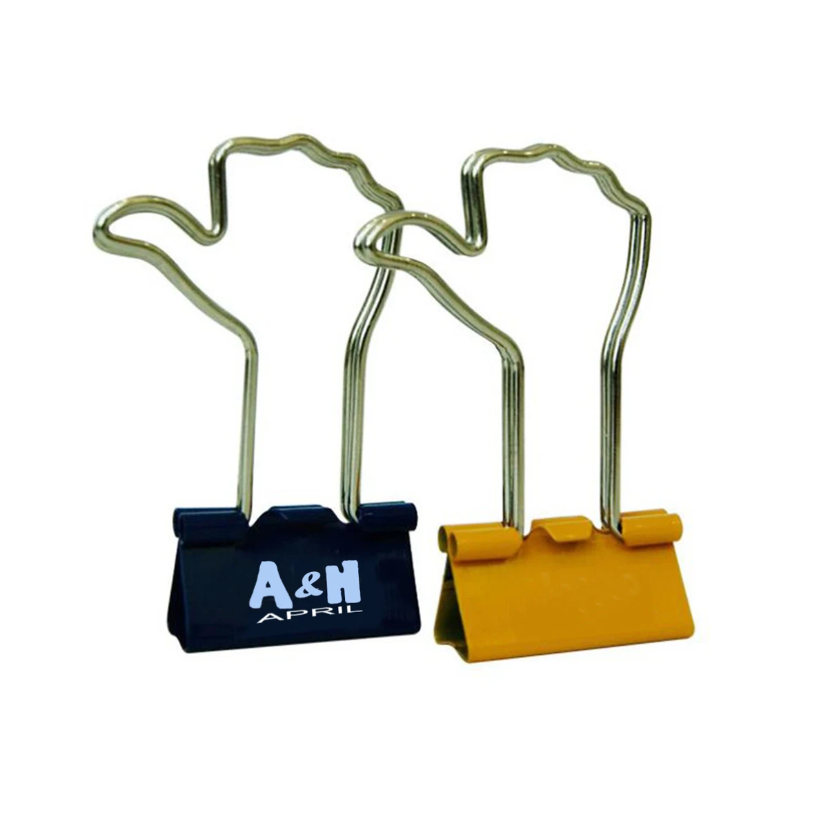 Thumbs Up Shape Metal Binder Clip 1
