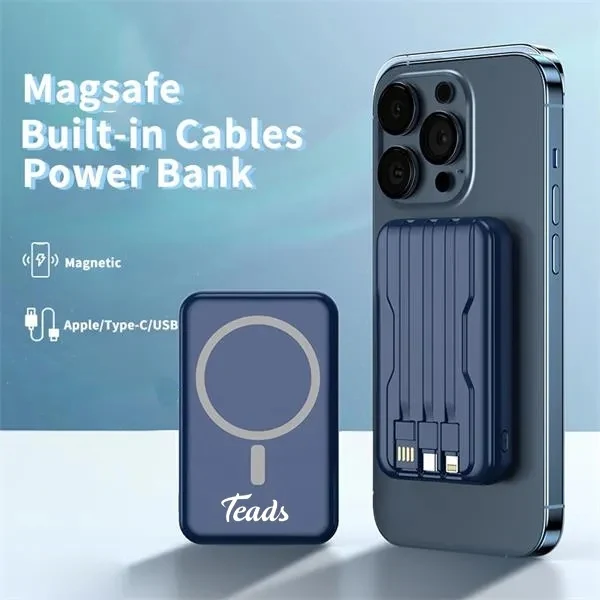 5000mAh Power Bank and Wireless Charger 15W Support MagSafe 1
