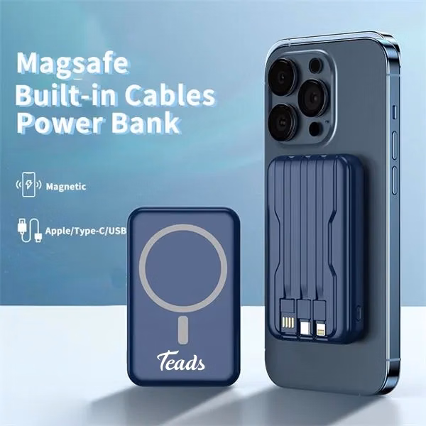 5000mAh Power Bank and Wireless Charger 15W Support MagSafe