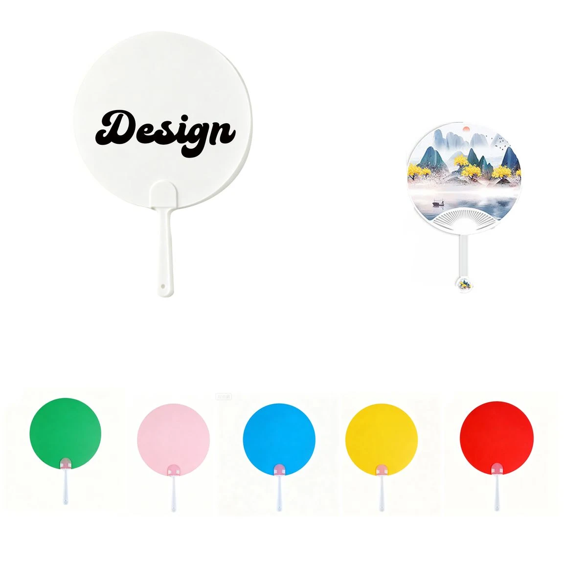 Custom Promotional Plastic Hand Fans for Events 1