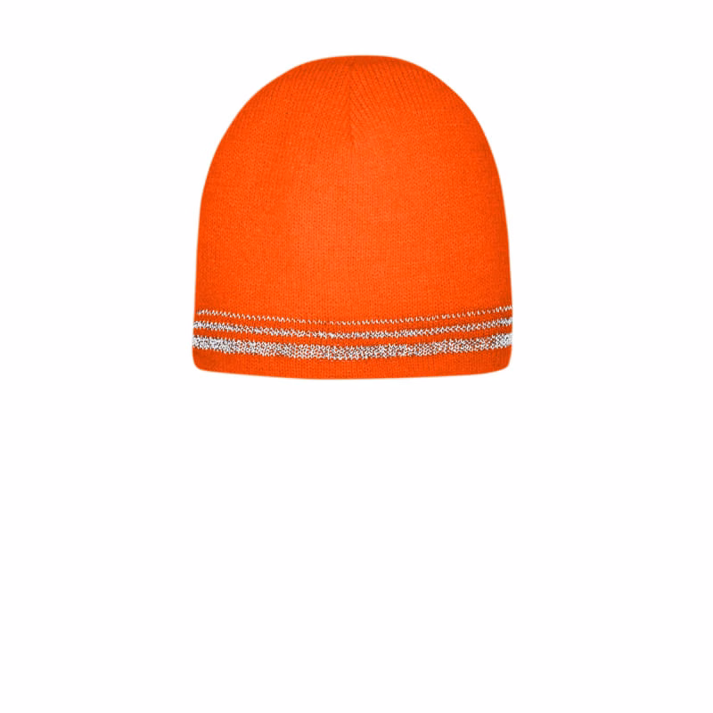 CornerStone Lined Enhanced Visibility With Reflective Stripes Beanie