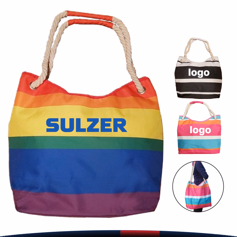 Chaky Striped Tote Bag