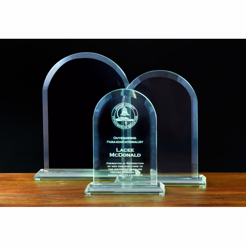 Jade Glass Dome Award (6"x8")