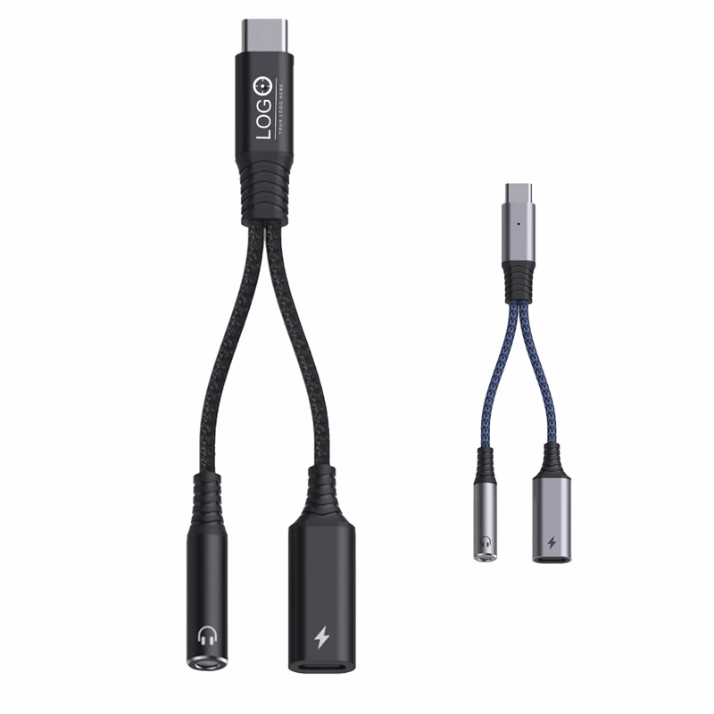 2-in-1 Headphone Charger Adapter