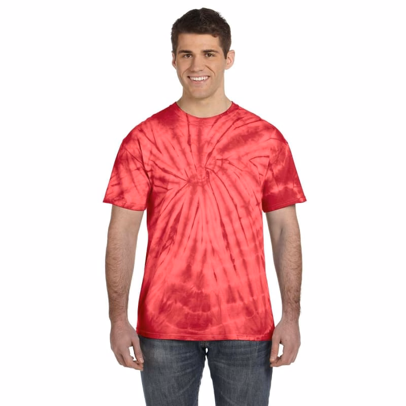 Tie-Dye Adult 5.4 Oz. 100% Cotton Spider T-Shirt