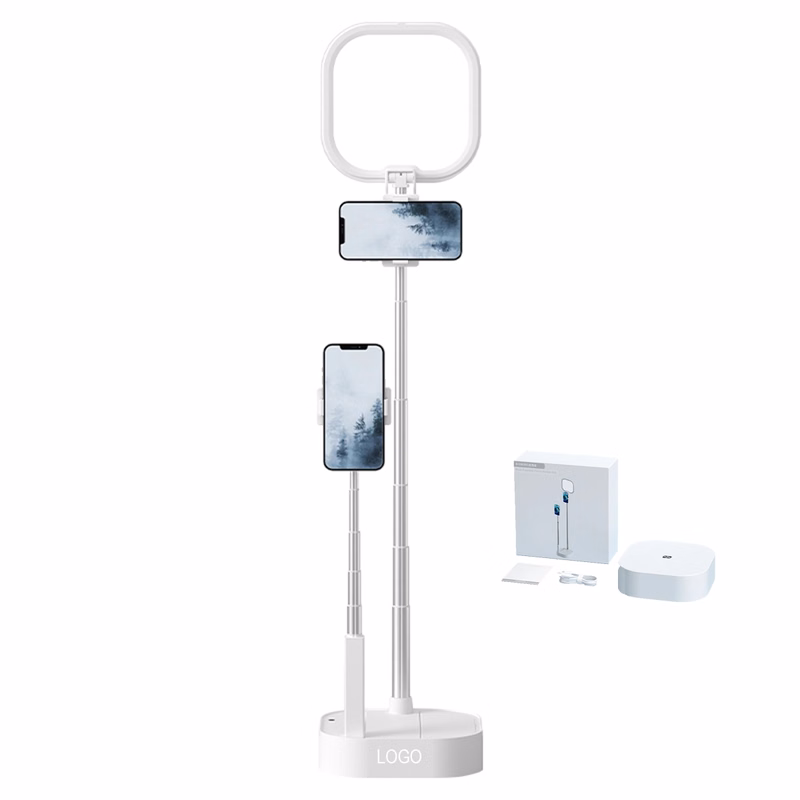 Foldable Selfie Light With 2 Phone Holder