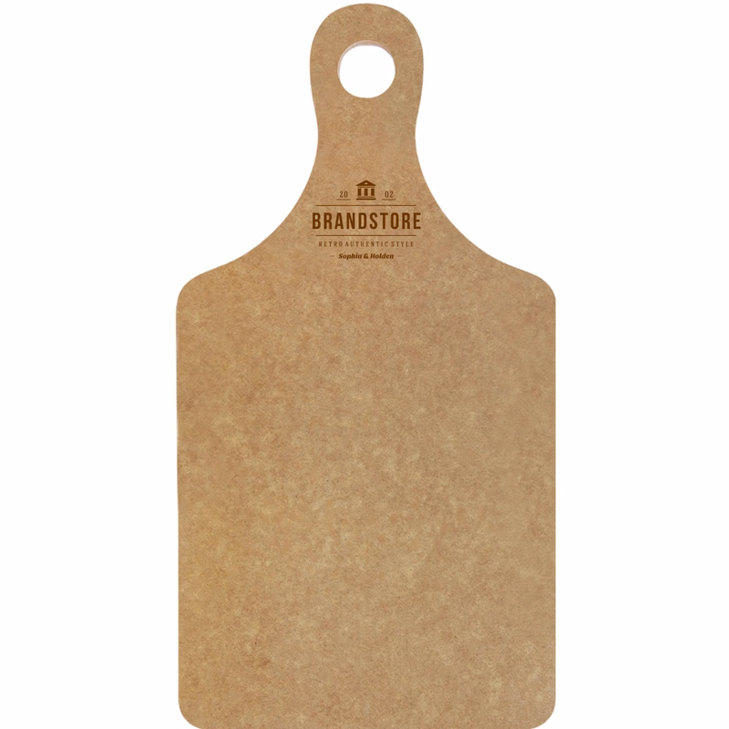 13 1/2" x 7" Eco Paddle Shaped Cutting Board